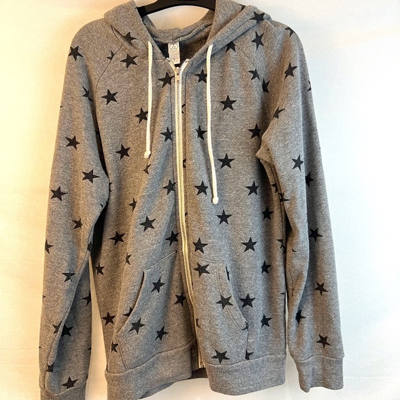 Alternative Apparel Tops - Alternative Apparel - Venice Beach Star Print Hoodie - Unisex LG - 80% OFF SALE!